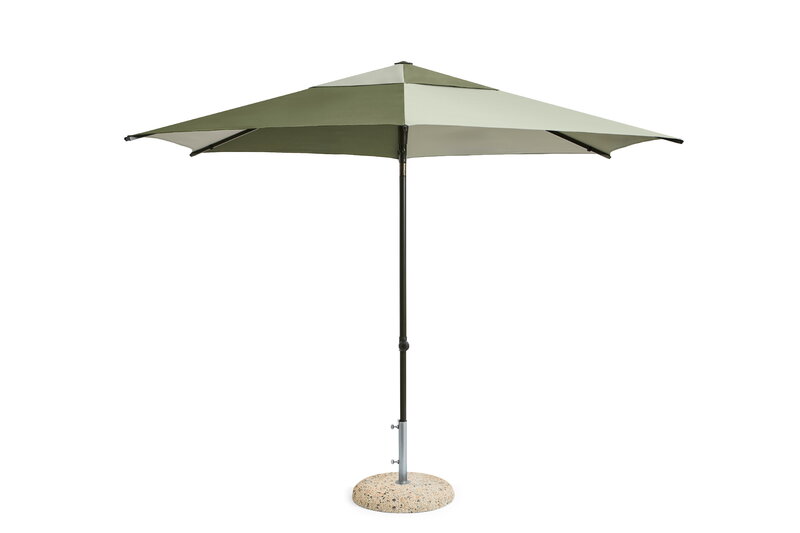 HAY Parasol Terrazza, hexagone, vert - vert foncé, image extra