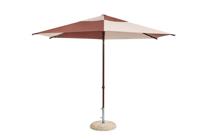 HAY Terrazza parasol, hexagon, off-white - burgundy, extra image