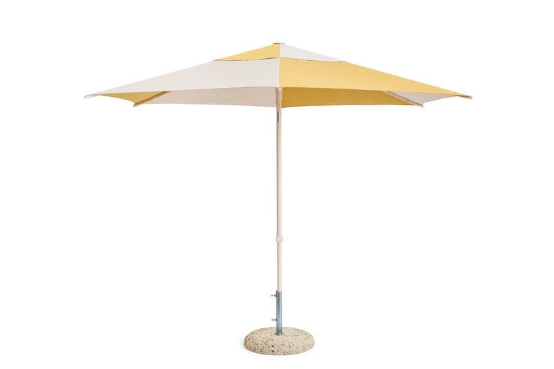 HAY Terrazza parasol, hexagon, off-white - ochre, extra image