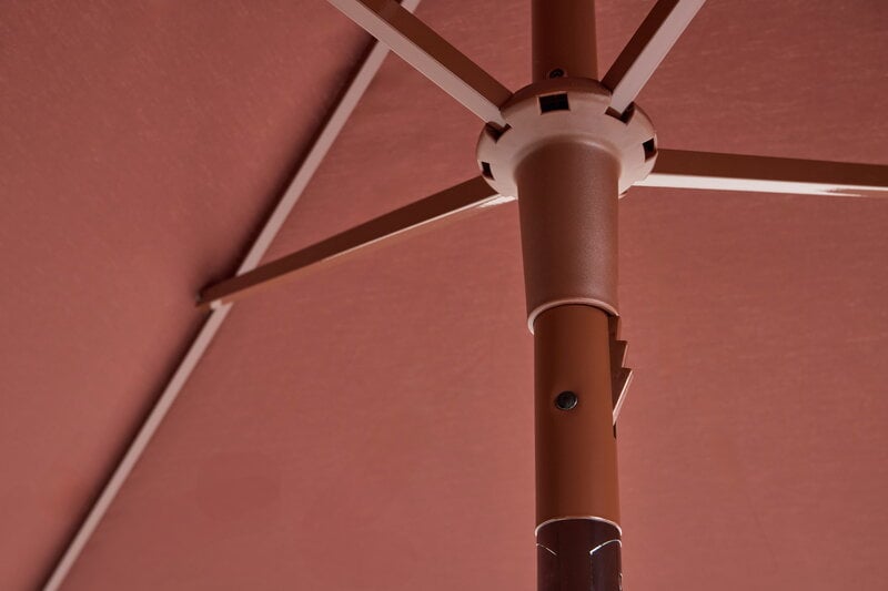 HAY Terrazza parasol, square, burgundy - off-white, extra image
