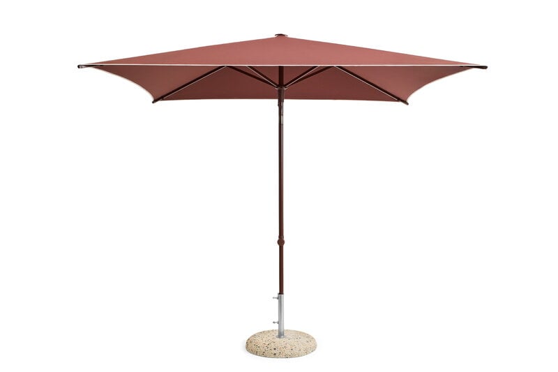 HAY Terrazza parasol, square, burgundy - off-white, extra image