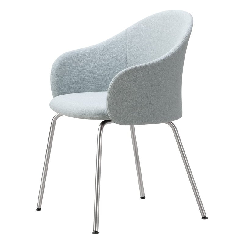 Fredericia Gomo armchair, brushed stainless steel - Mylla 811, view 2