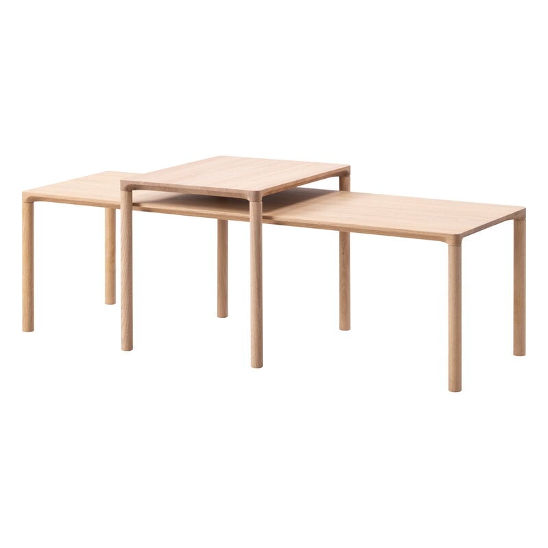 Fredericia Tavolino Piloti Wood, 46,5 x 39 x 41 cm, rovere oliato chiaro, vista 6
