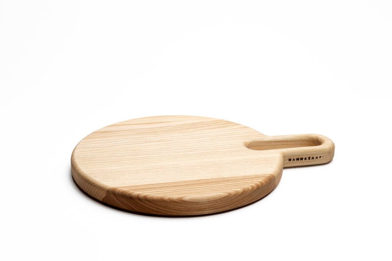 Round wooden chopping board cutting serving pizza solid wood 40 cm - RAW