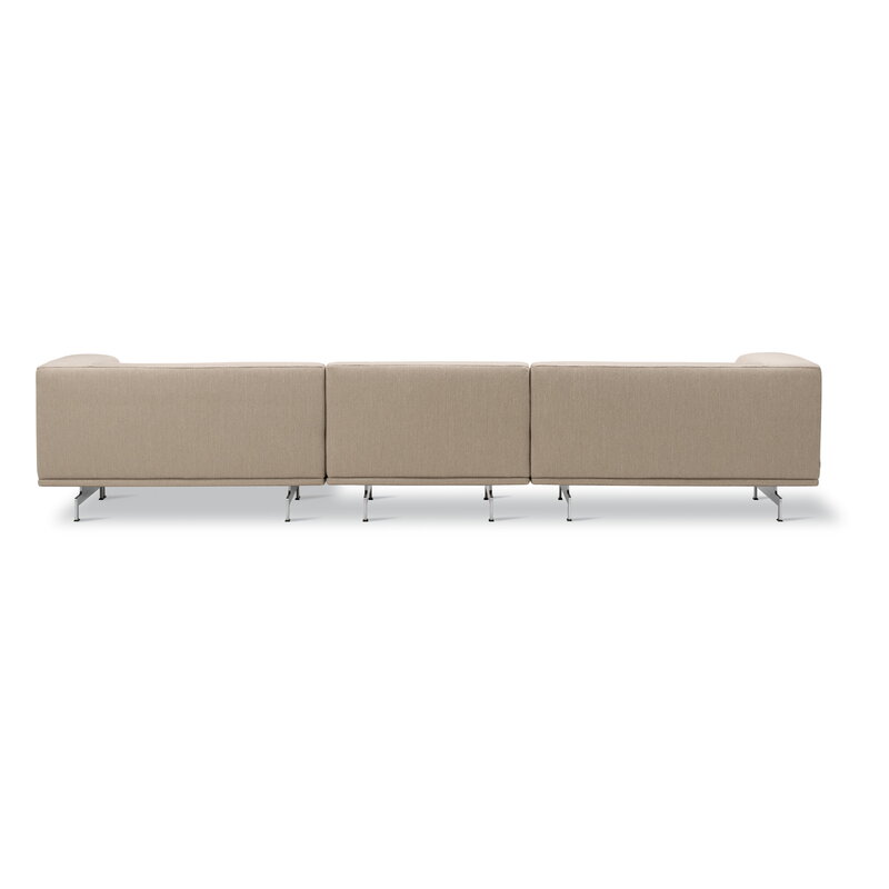 Fredericia Delphi Elements sohva, conf. A, harjattu alumiini - beige Keiga 242, tuotteen lisäkuva