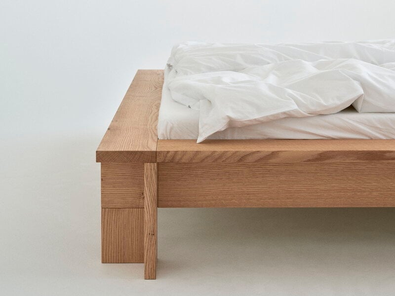 RYE Hem bed frame, oiled red oak, extra image