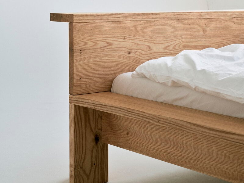 RYE Hem bed frame, oiled red oak, extra image