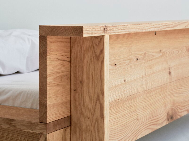 RYE Hem bed frame, oiled red oak, extra image