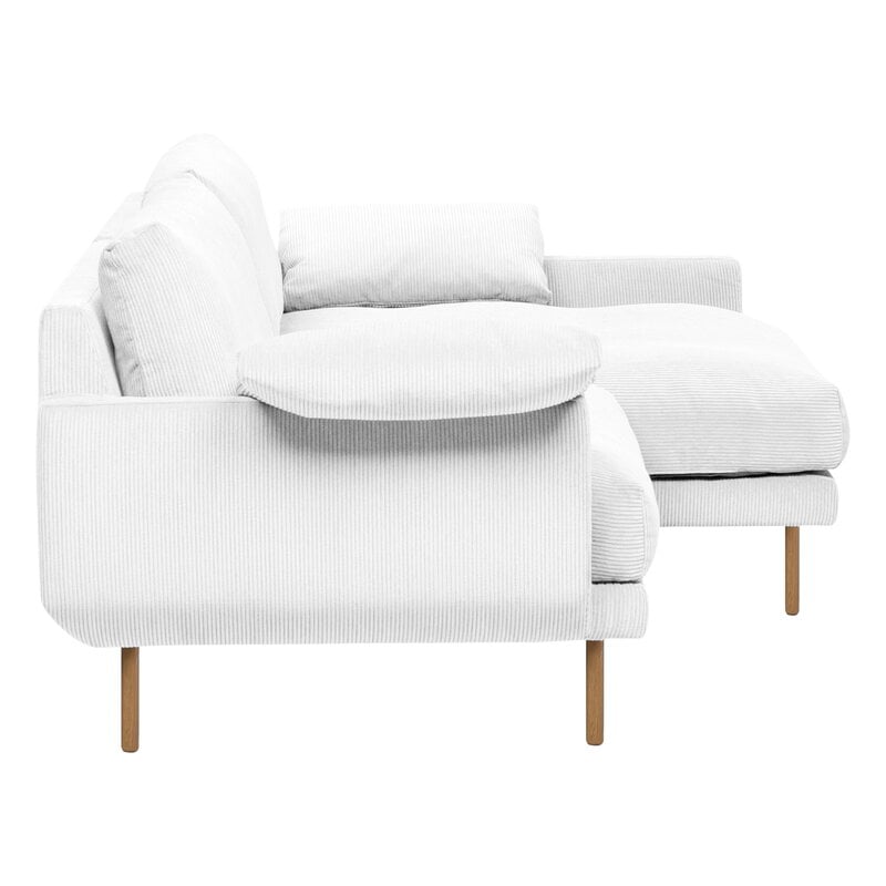 capitalismo Inaccesible finalizando Interface Bebé sofa w/ chaise longue, right, white Jagger 1 - oak | Finnish  Design Shop