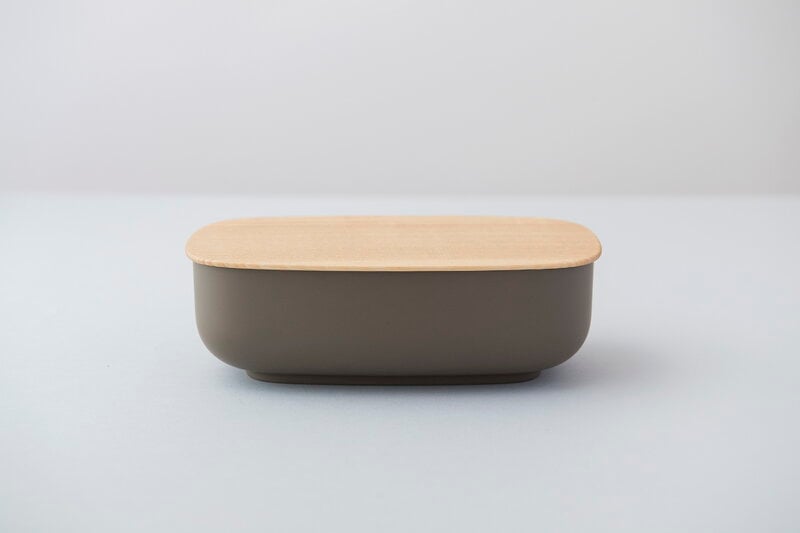 Sekisaka Store container, large oval, rock, view 3