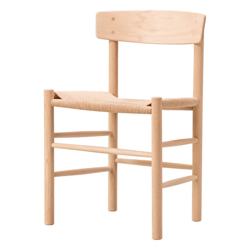 Fredericia J39 Mogensen chair, light oiled oak - paper cord, view 4