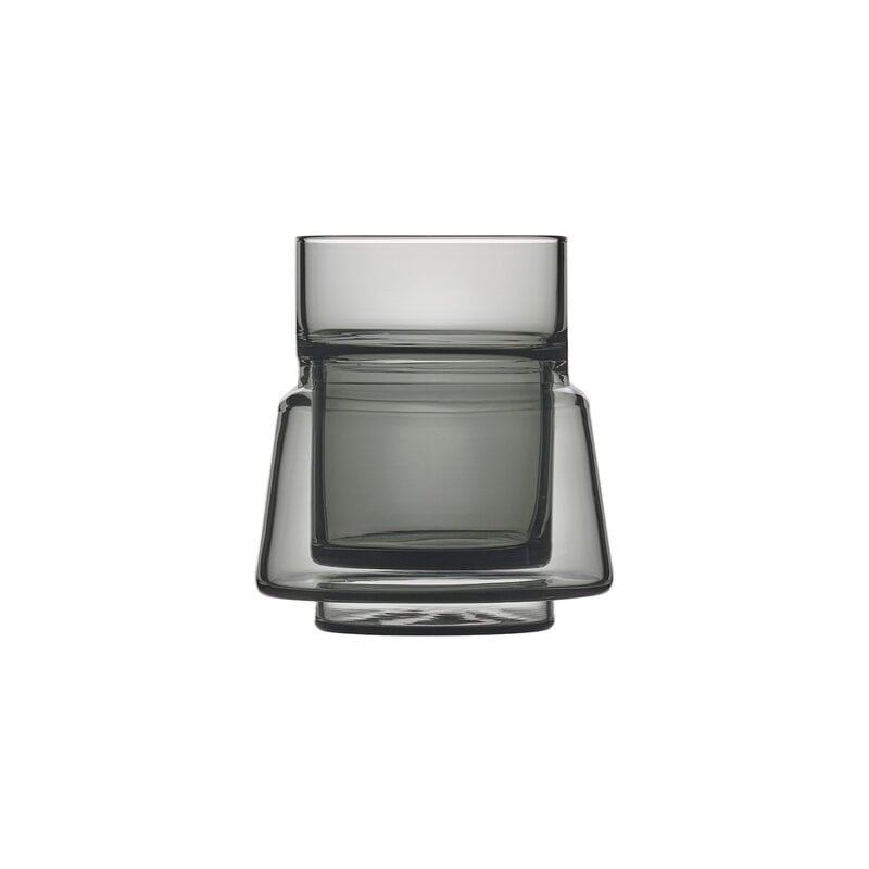 Jacob Jensen Double Wall glass, small 7 cl, smoked, extra image