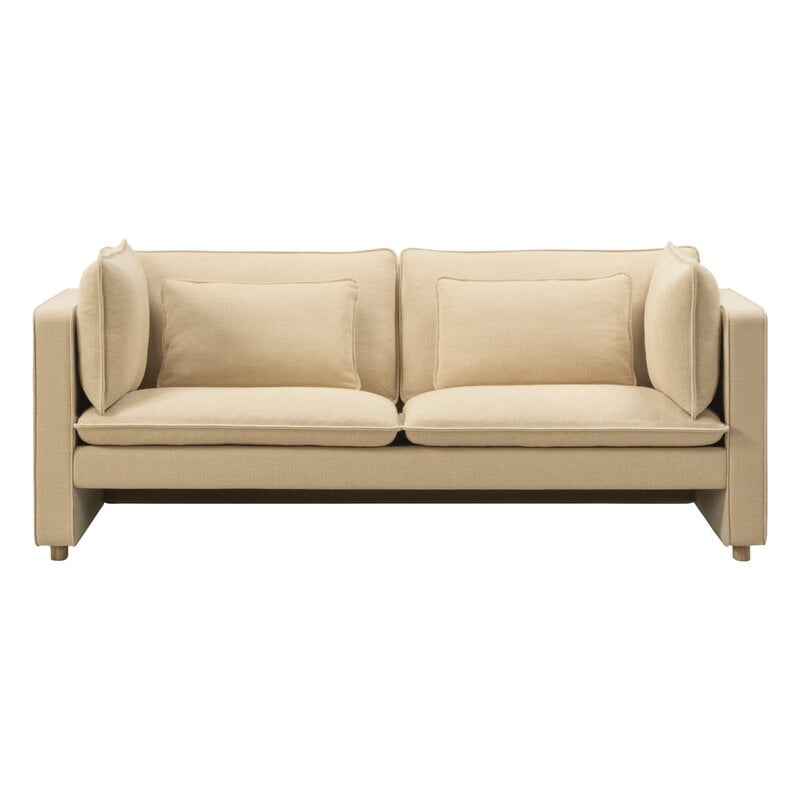 Fredericia Jota Sofa, 2-Sitzer, helles geöltes Eichenholz - Vidar 323, extrabild