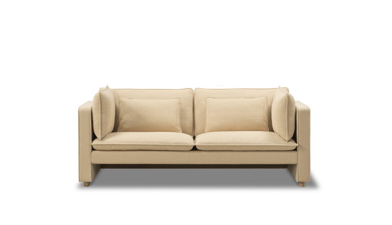 Fredericia Jota Sofa, 2-Sitzer, helles geöltes Eichenholz - Vidar 323, extrabild