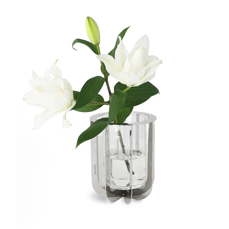Klong Jazz Vase, Stahl, extrabild