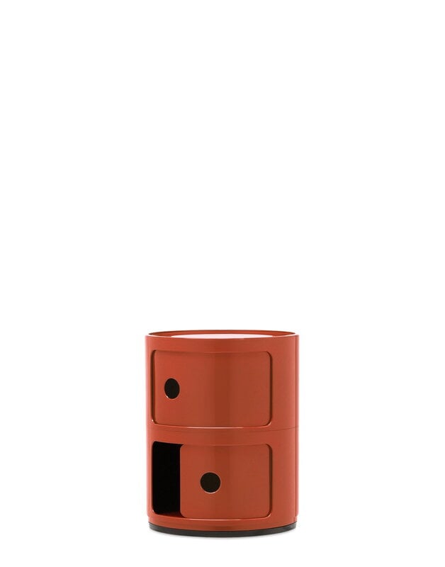 Kartell Componibili storage unit, 2 modules, orange, extra image