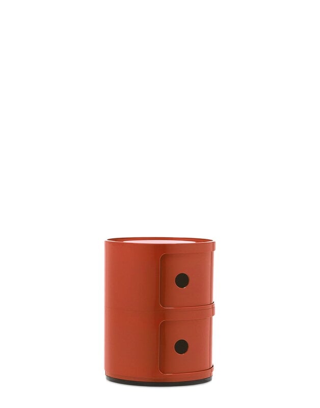 Kartell Componibili storage unit, 2 modules, orange, extra image