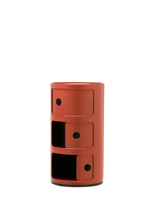 Kartell Componibili storage unit, 3 modules, orange, extra image