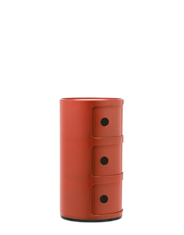 Kartell Componibili storage unit, 3 modules, orange, extra image