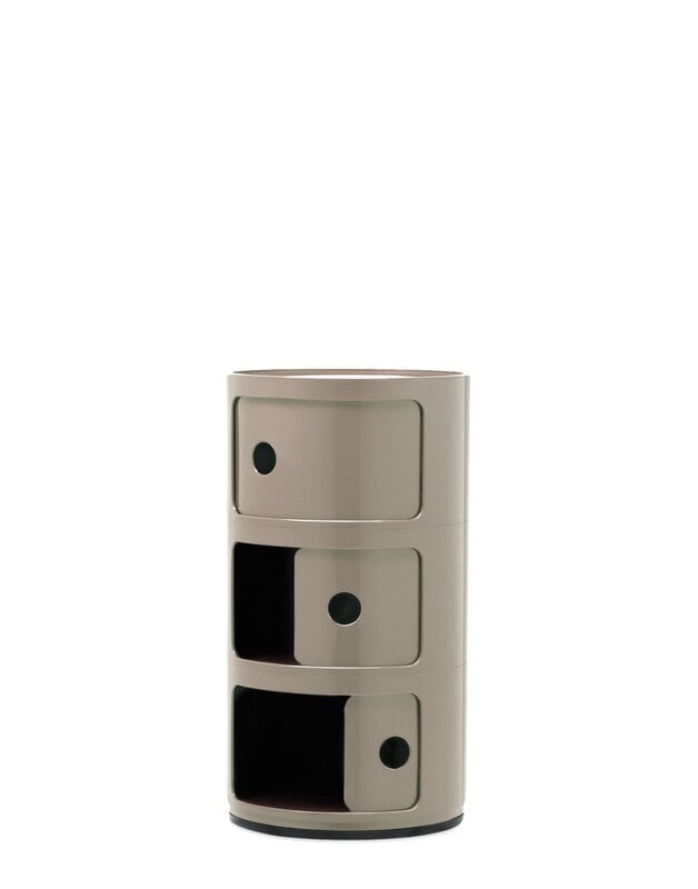 Kartell Componibili storage unit, 3 modules, taupe, extra image