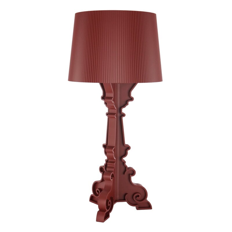 Kartell Lampe de table Bourgie, bordeaux mat, image extra