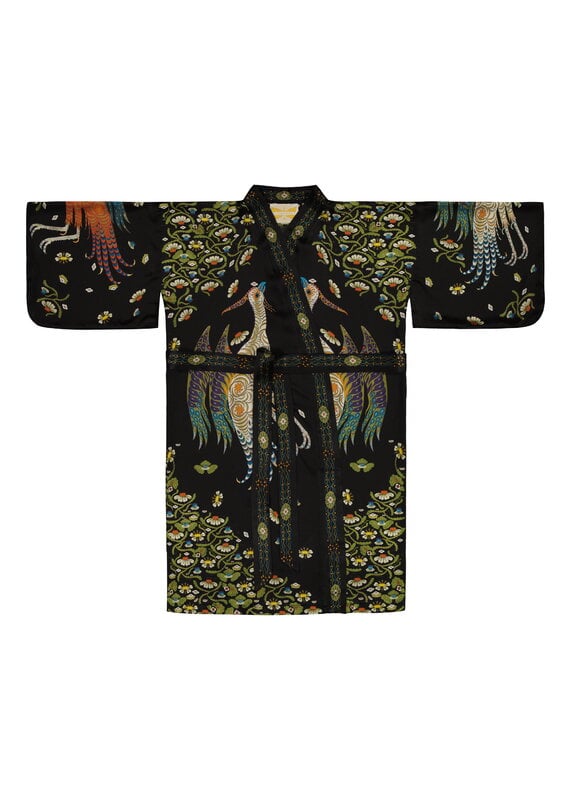Klaus Haapaniemi & Co. Firebird kimono, musta, tuotteen lisäkuva