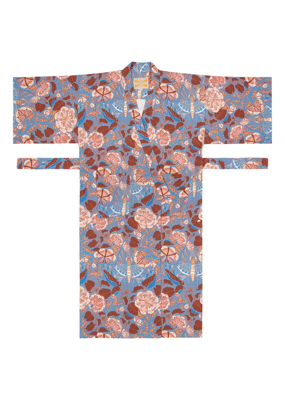 Klaus Haapaniemi & Co. Grasshopper Yukata dressing gown, soft muslin, extra image