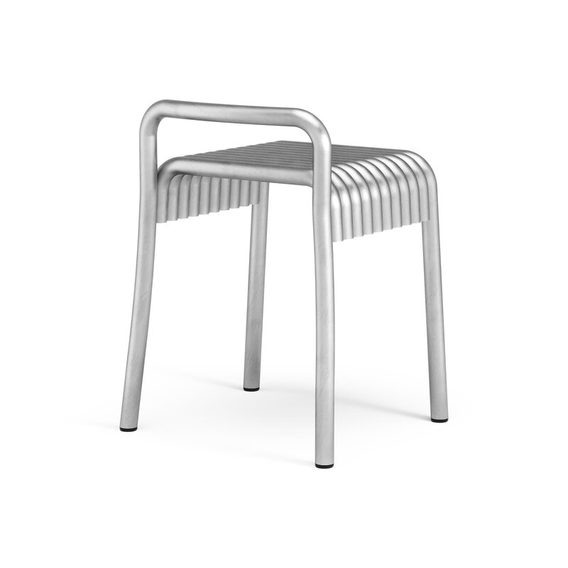 Bebó Objects Kane stool, low, 45 cm, aluminum, extra image