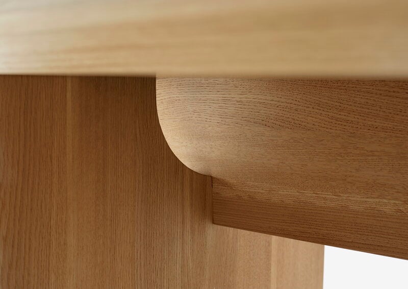 Karimoku Case N-DT01 dining table, 90 x 200 cm, lacquered oak, extra image
