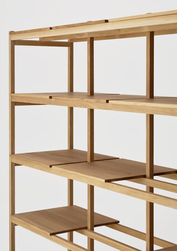 Karimoku Case N-SS01 Regal 3 x 4, 142,7 x 169,2 cm, lackierte Eiche, extrabild