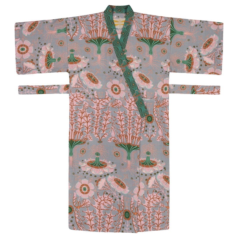 Klaus Haapaniemi & Co. Equinoxe Yukata bata, muselina suave, imagen extra