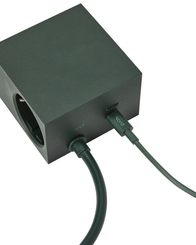 Kord Connect Cable de carga USB-C a USB-C, verde oscuro, imagen extra