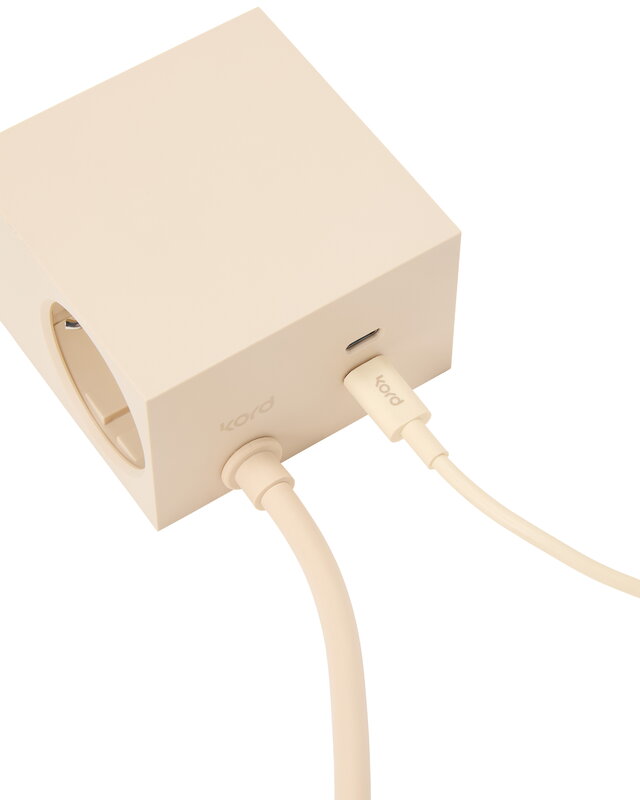 Kord Connect USB-C-zu-USB-C-Ladekabel, perlenelfenbeinfarben, extrabild