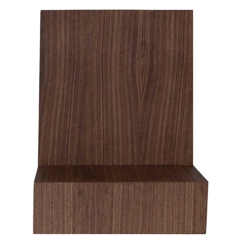 Maze L-shelf seinähylly, pähkinä, näkymä 4