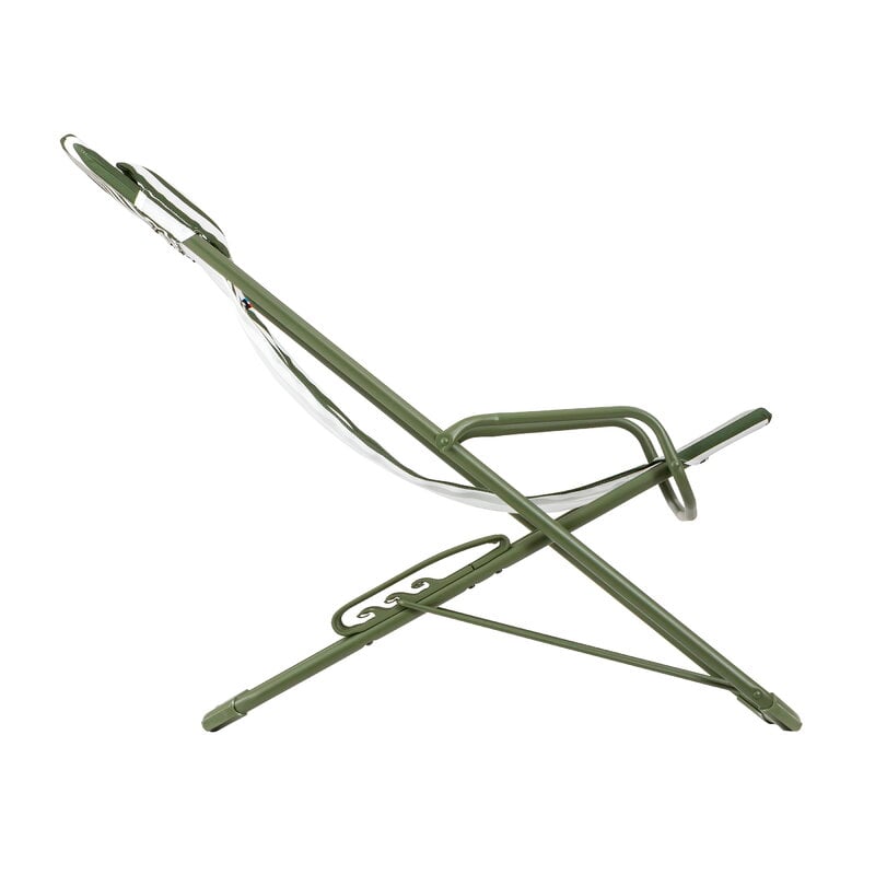 Lafuma Mobilier Transaswing Multi deckchair, CB striped moss, extra image