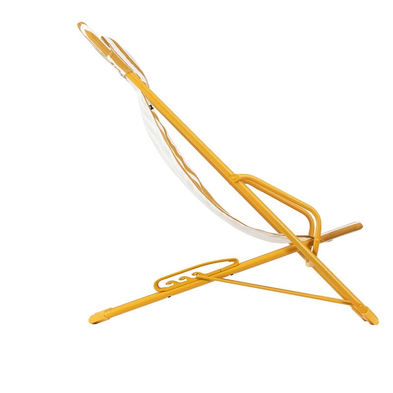 Lafuma Mobilier Transaswing Multi deckchair, CB striped miel, extra image