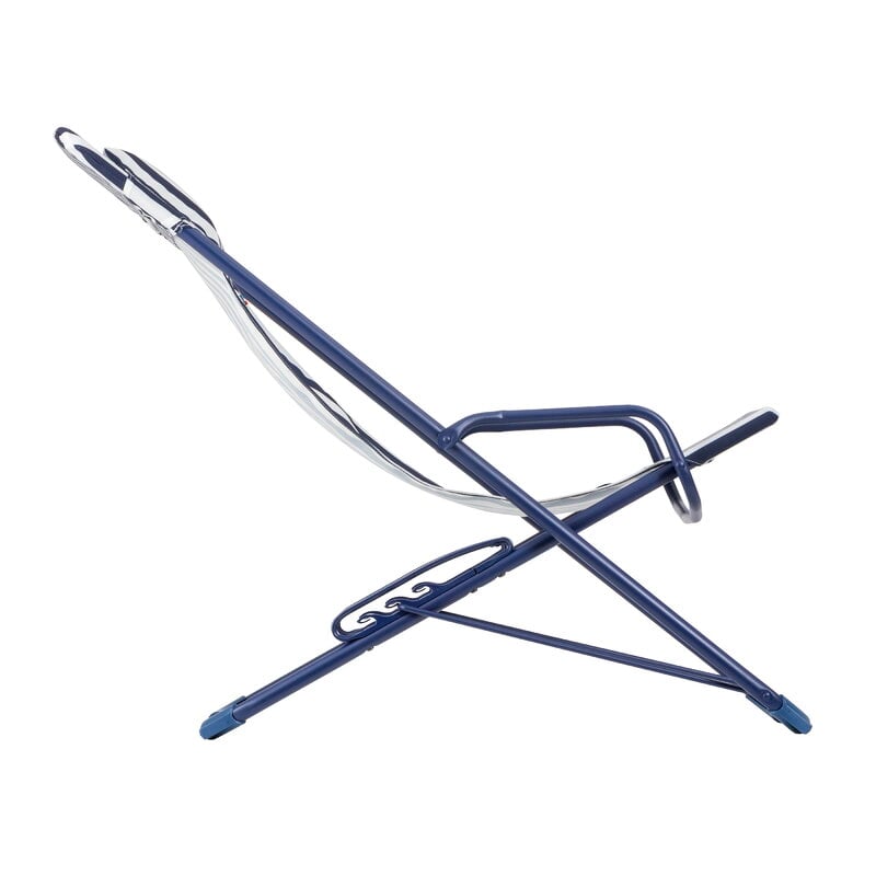 Lafuma Mobilier Transaswing Multi deckchair, CB striped indigo, extra image