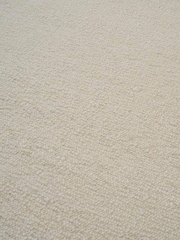 Linie Design Pebbled Poem wool rug, white, extra image