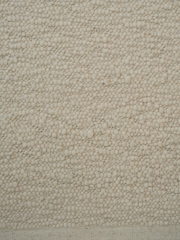 Linie Design Pebbled Poem wool rug, white, extra image