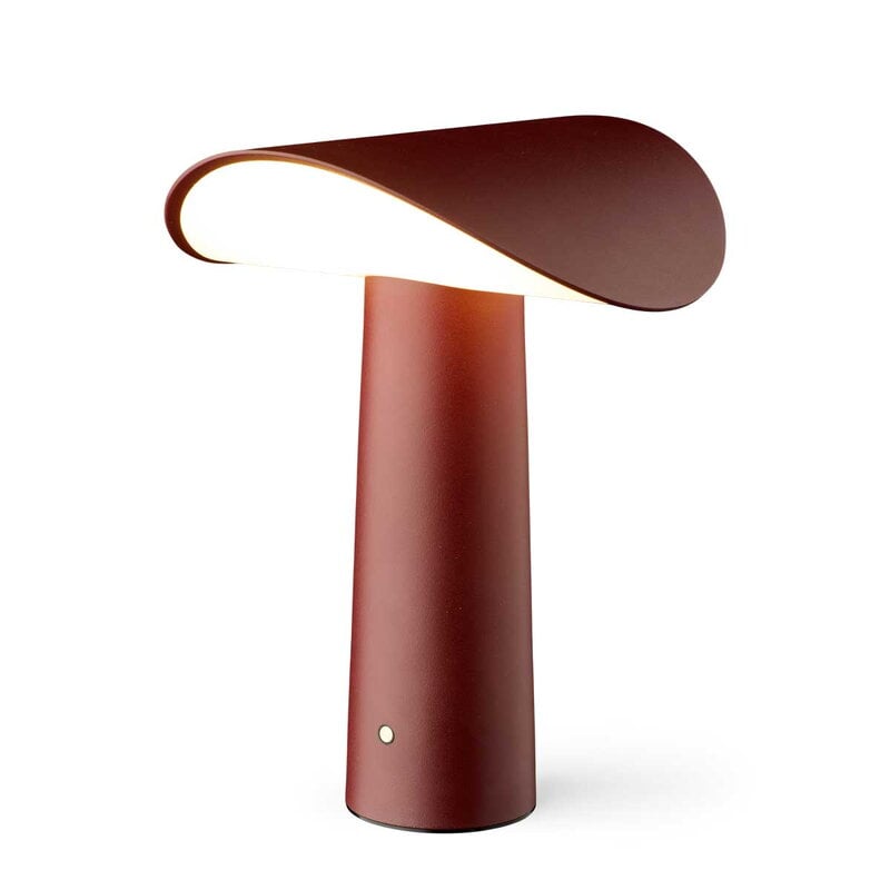 Gejst Lium portable table lamp, burgundy, view 3