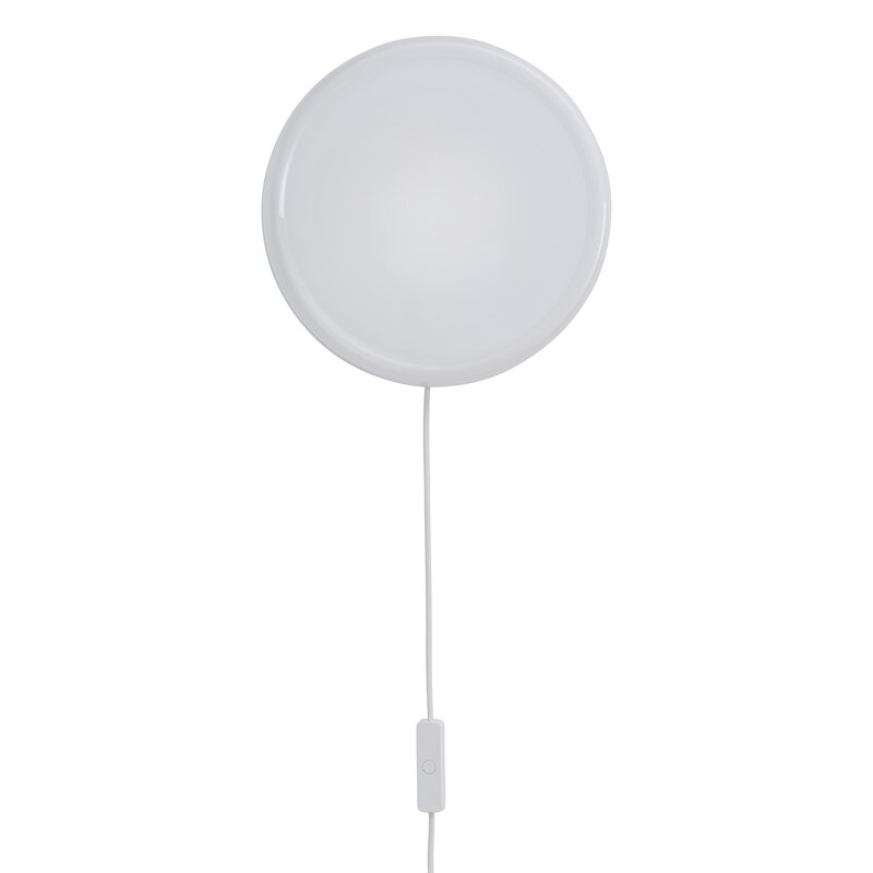 Muuto Looped wall/ceiling lamp, with inline dimmer and plug, white, extra image