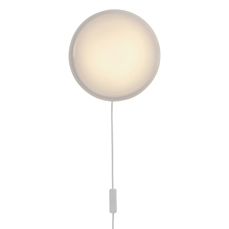 Muuto Looped wall/ceiling lamp, with inline dimmer and plug, white, extra image
