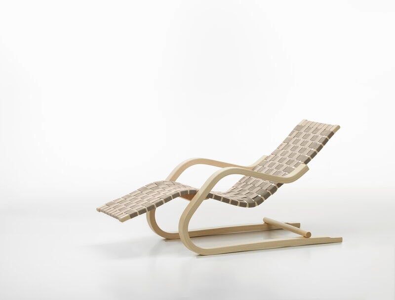 Artek Aalto lounge chair 43, birch - natural/black webbing, extra image