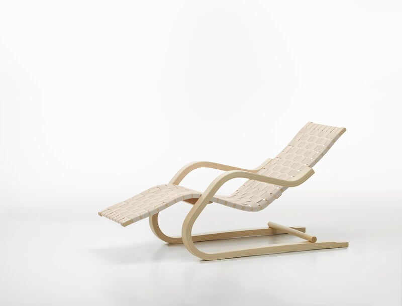 Artek Aalto lounge chair 43, birch - natural/white webbing, extra image