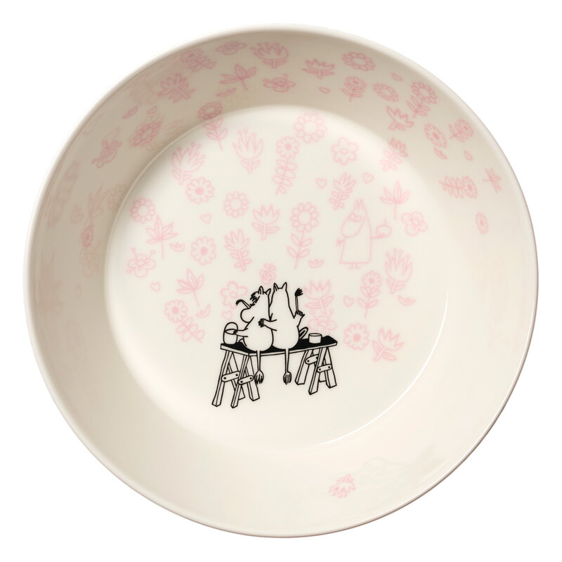 Moomin Arabia Muumi tarjoilukulho, 23 cm, Rakkaus 30, tuotteen lisäkuva
