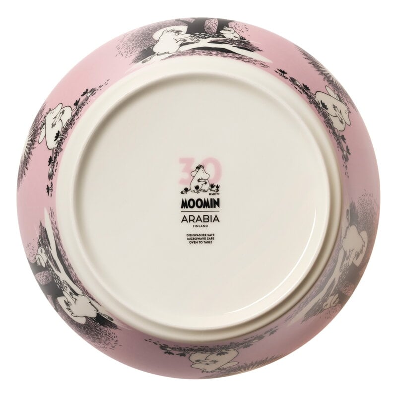 Moomin Arabia Muumi tarjoilukulho, 23 cm, Rakkaus 30, tuotteen lisäkuva