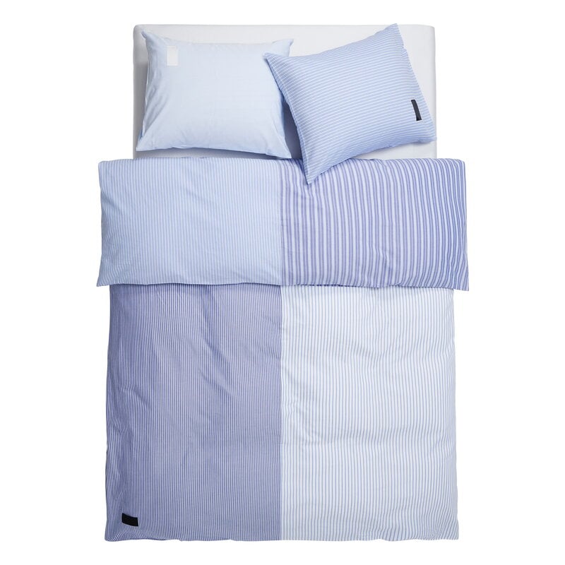 Magniberg Wall Street Oxford Duvet, Pale Blue And White Striped Duvet Cover
