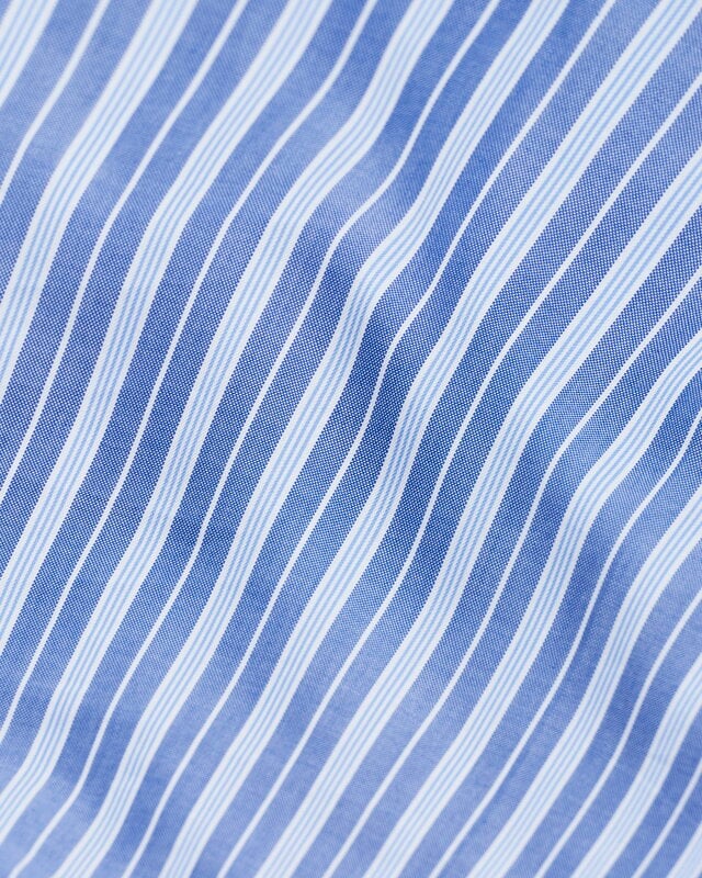 Magniberg Wall Street Oxford duvet cover, striped medium blue | Finnish ...