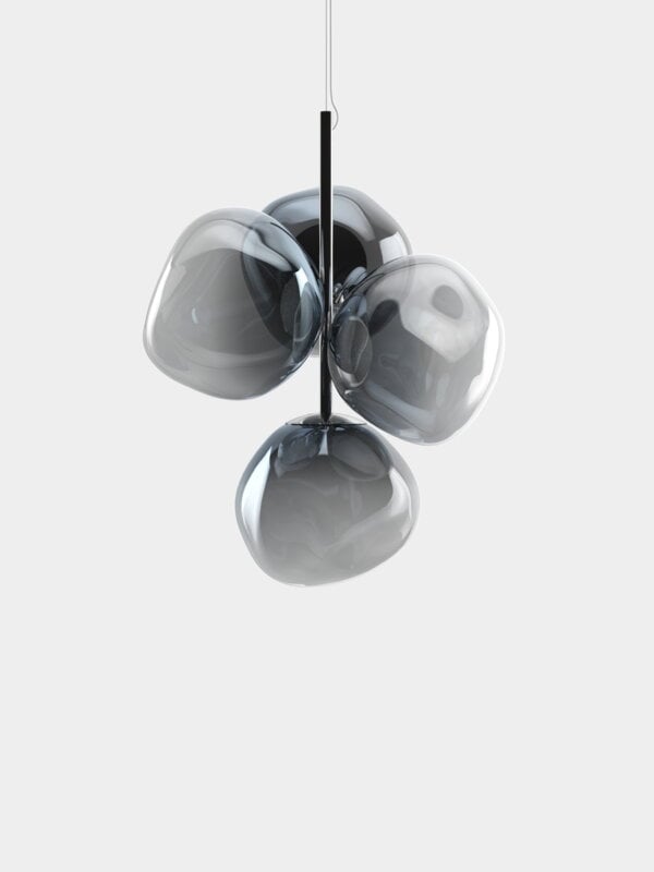 Tom Dixon Melt Chandelier Mini riippuvalaisin, LED, nikkeli, näkymä 3