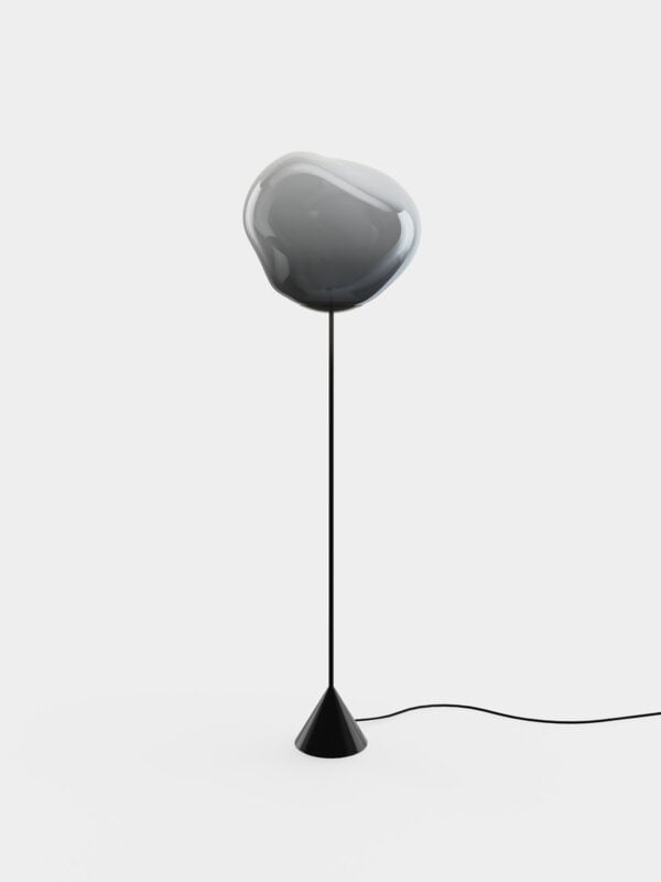 Tom Dixon Melt Cone Slim lattiavalaisin, LED, nikkeli - musta, näkymä 3